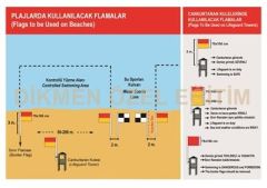 Cankurtaran Uyarı Bayrak Tabelası -Plajlarda için 70x100cm